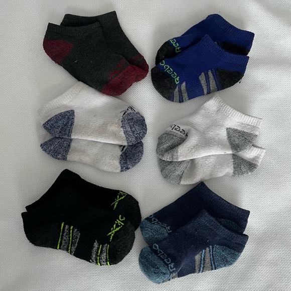 Reebok Toddler None Show socks 6 pairs size 2T -4T - Picture 1 of 7